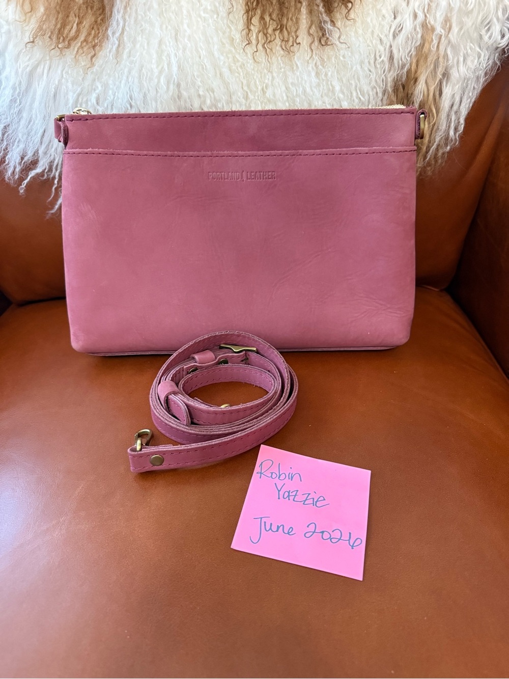 Portland Leather Goods Foxglove Large Poppy